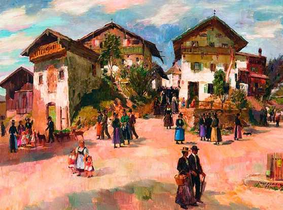 Bergdorf Bayern um 1946