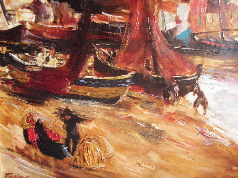 Burg am Hafen von Cadaques 1956 - Detail