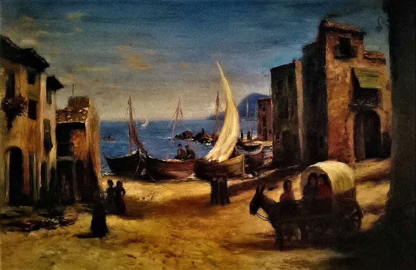 Dorf in Nordspanien um 1960