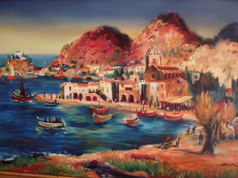 Hafen von Cadaques 1964 - Detail