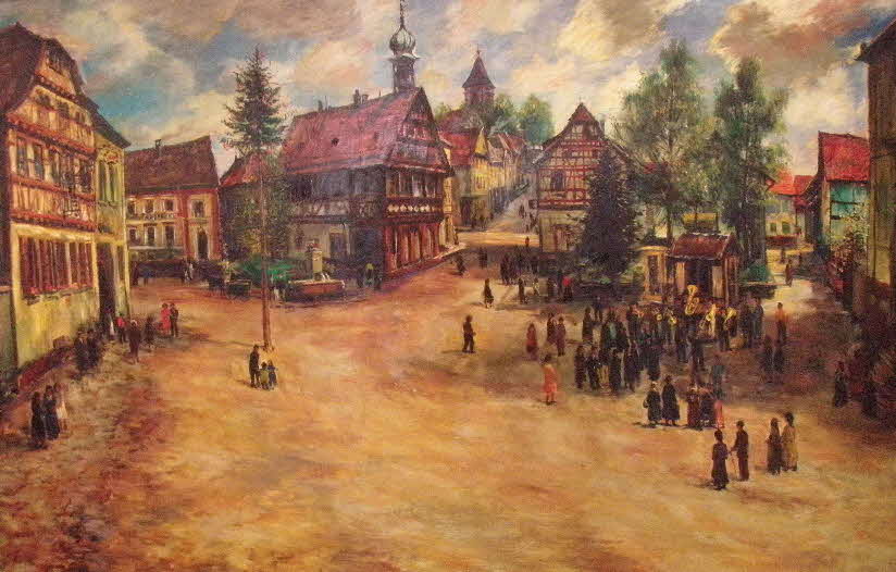 Knigsbach Markplatz um 1960