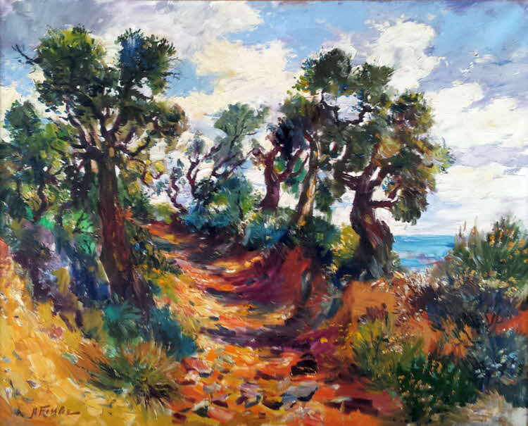 Korkeichen in Nordspanien - 1960 - 99  x 79 cm