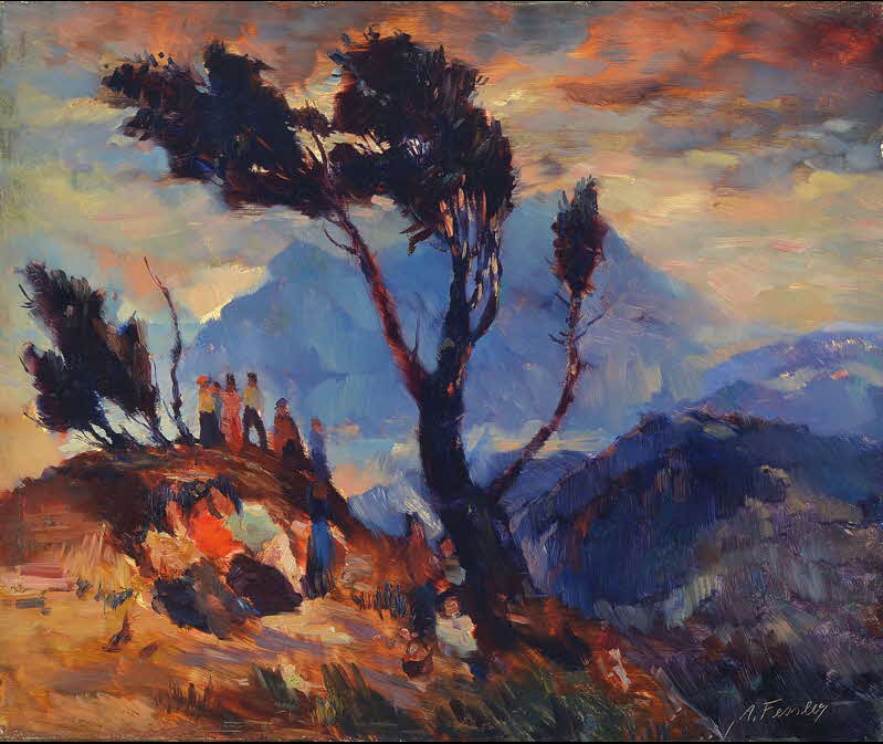 Menschen in den Bergen um Cadaques - um 1965 - 50 x 60 cm