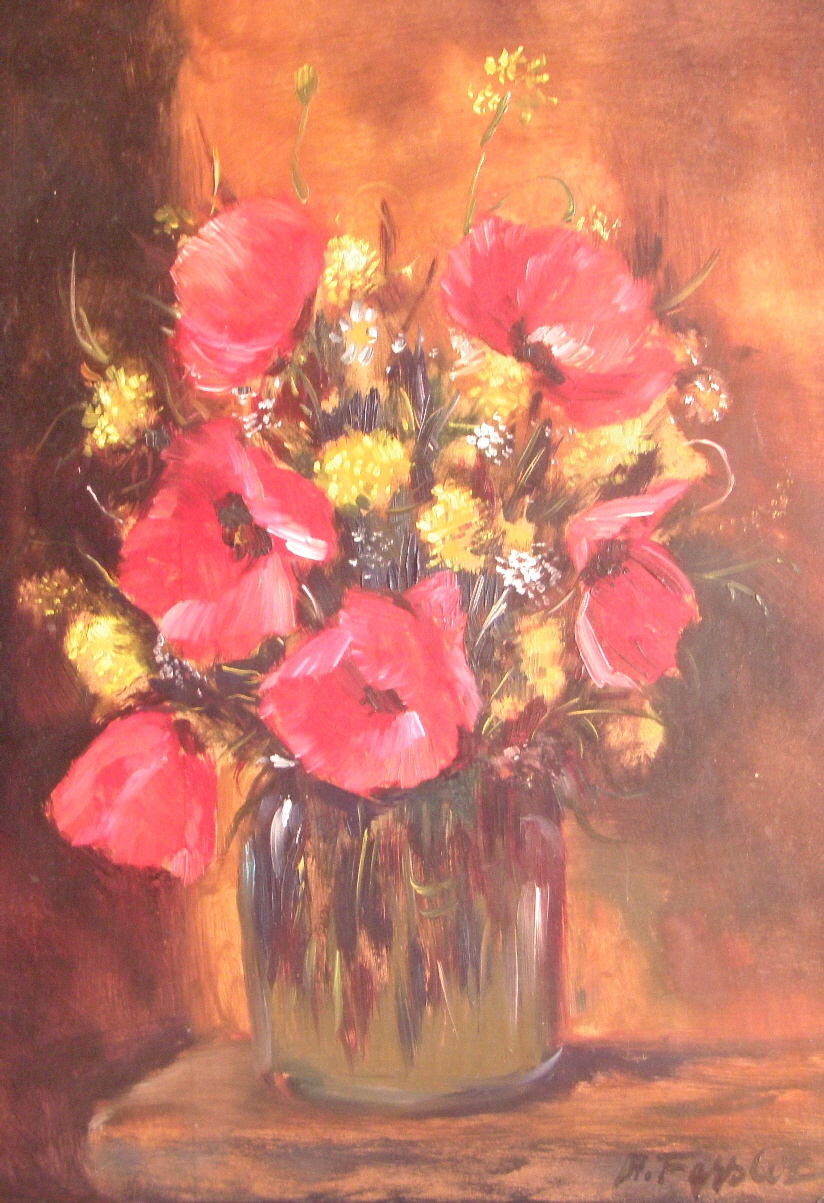Stilleben mit Mohnblumen um 1973